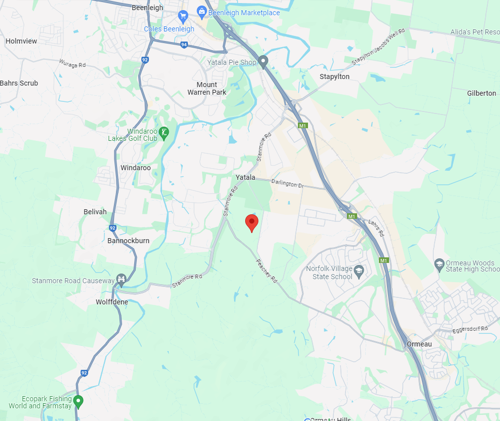 A map with Yatala