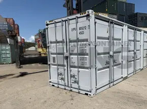 40' High Cube Partial Side Opening Shipping Container (4 Sets Of Side Doors)