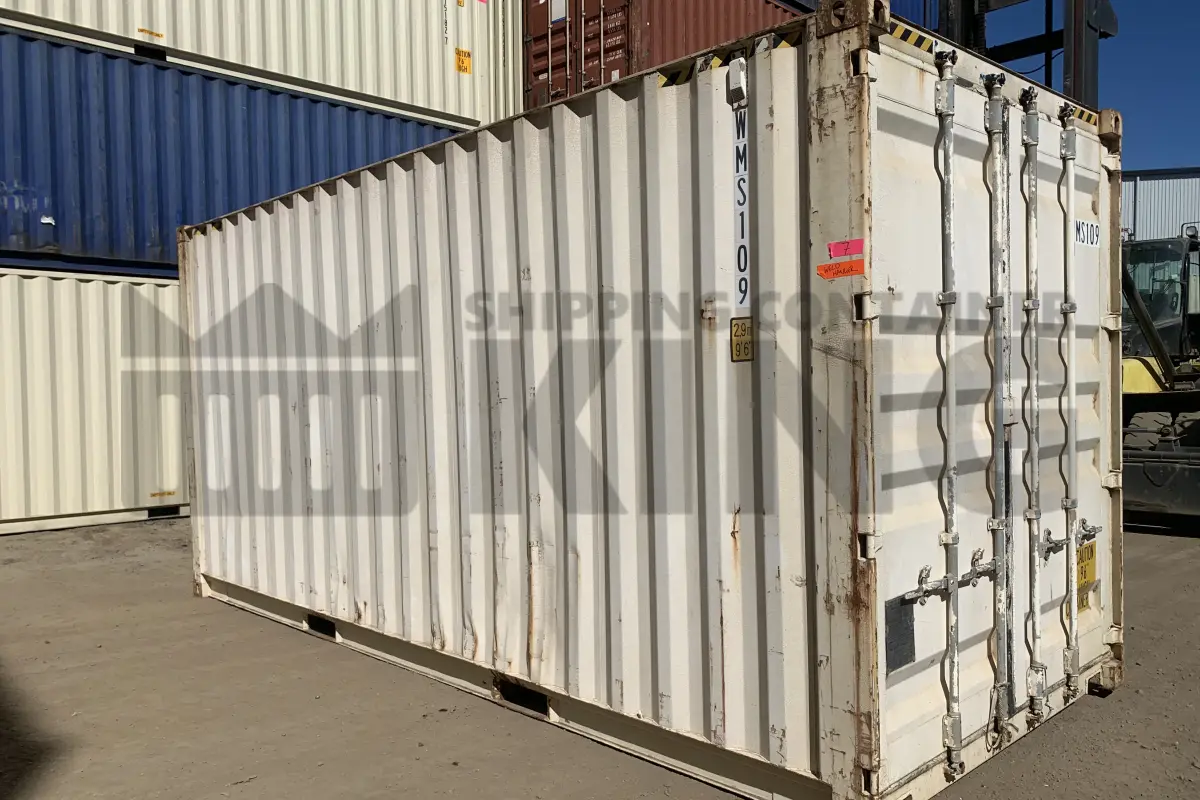 20' High Cube Shipping Container (With Tie Rails)