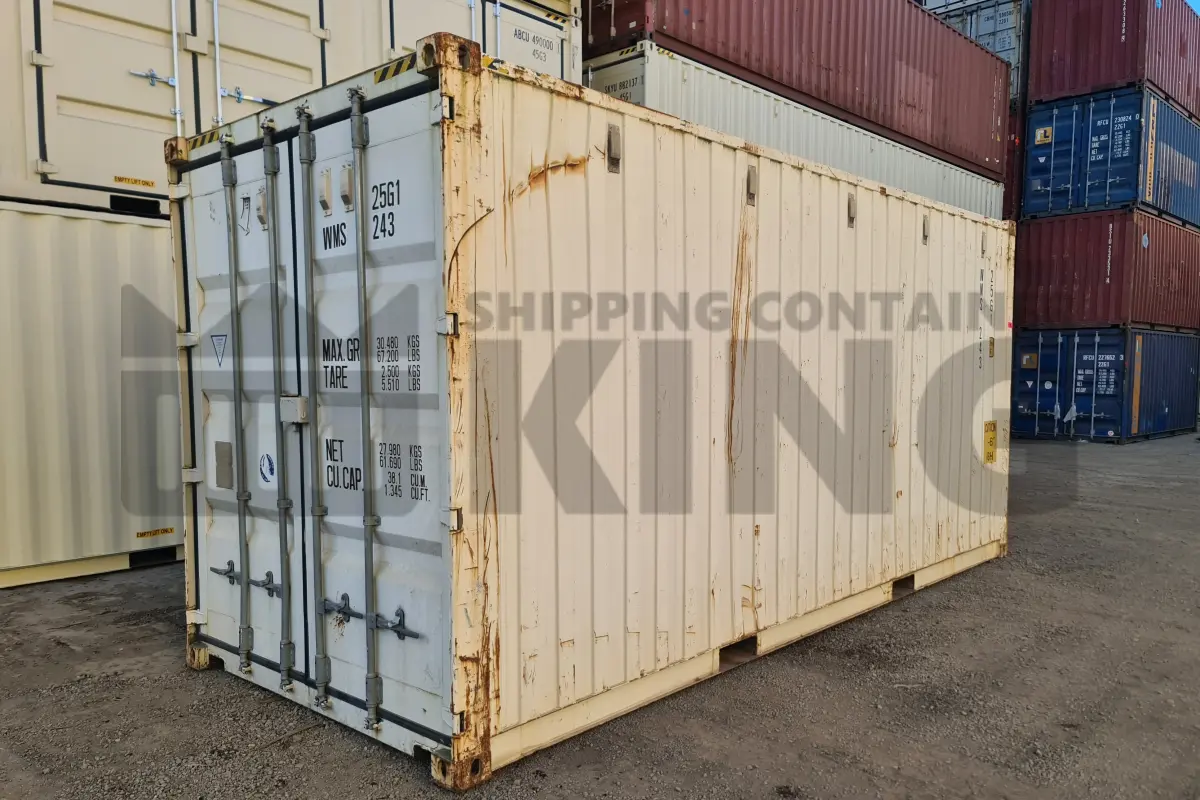 20' High Cube Shipping Container (With Tie Rails)