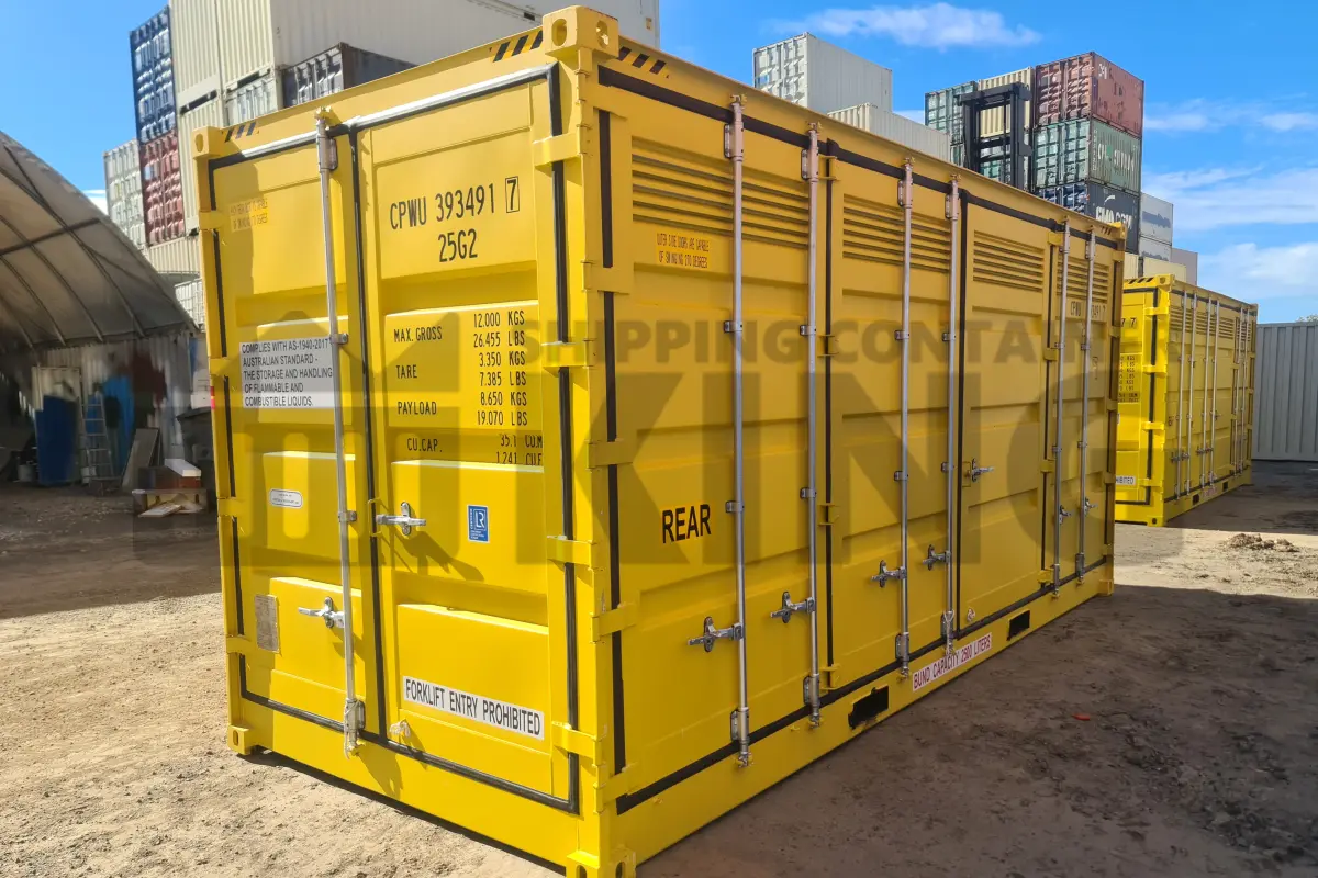 20' High Cube Side Opening Dangerous Goods Shipping Container