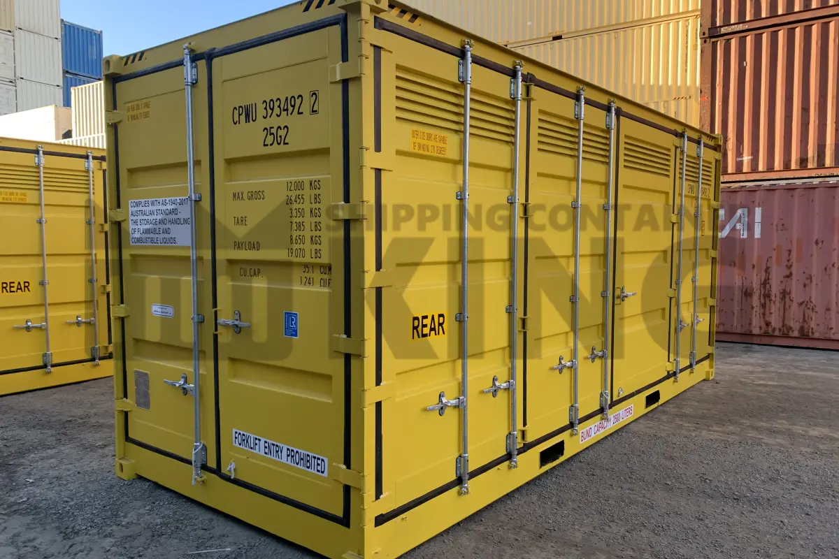 20' High Cube Side Opening Dangerous Goods Shipping Container