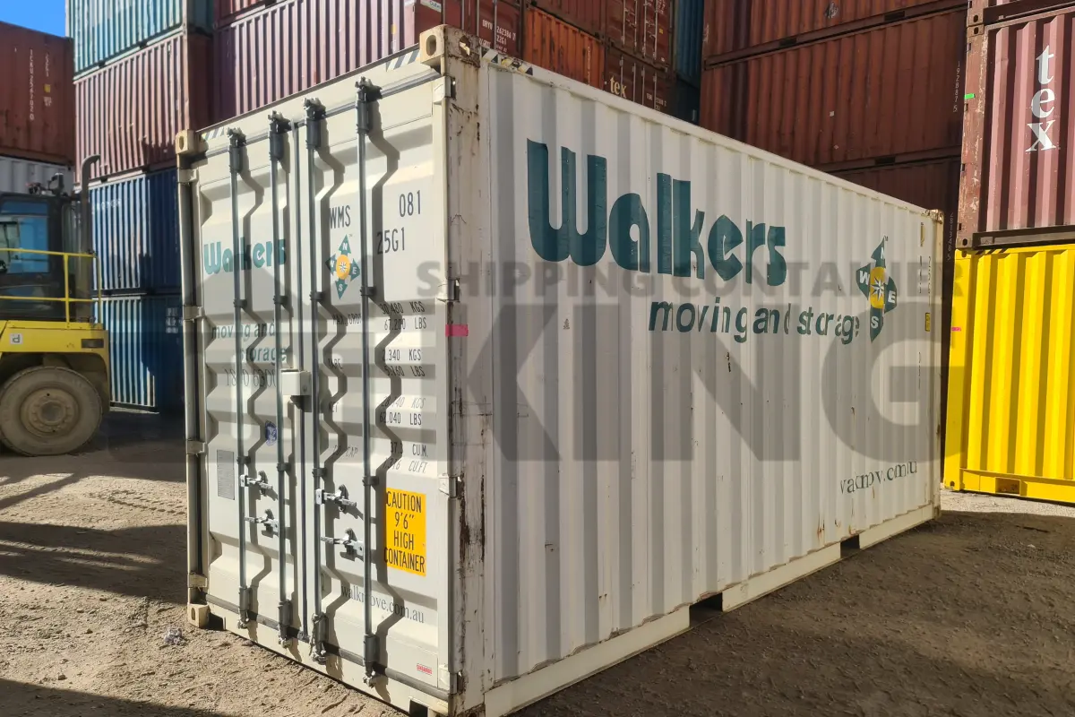 20' High Cube Shipping Container (With Tie Rails)