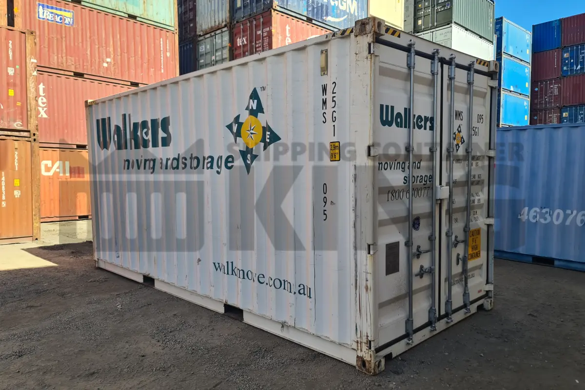 20' High Cube Shipping Container (With Tie Rails)