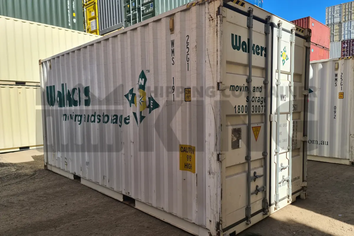 20' High Cube Shipping Container (With Tie Rails)