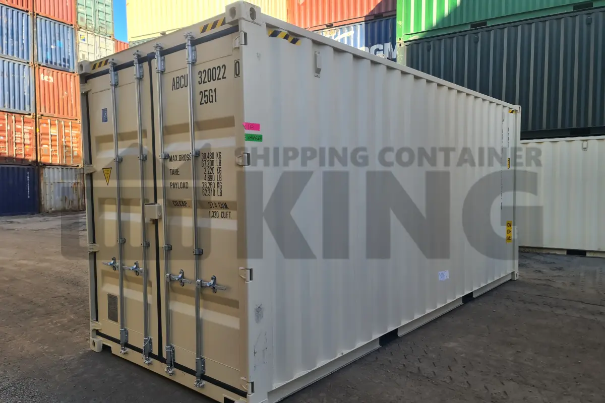 20' High Cube Shipping Container (With Tie Rails)