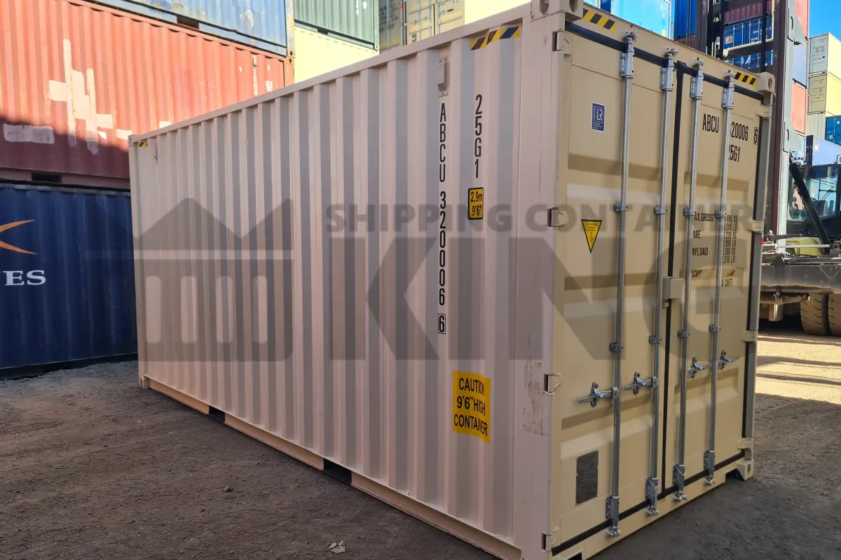 20' High Cube Shipping Container (With Tie Rails)