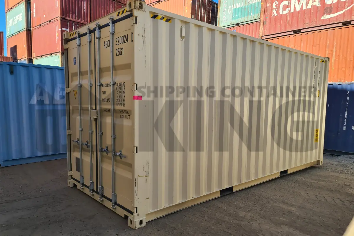 20' High Cube Shipping Container (With Tie Rails)