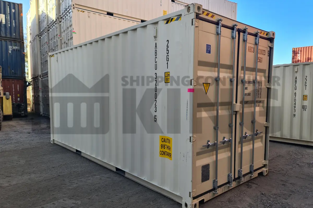 20' High Cube Shipping Container (With Tie Rails)