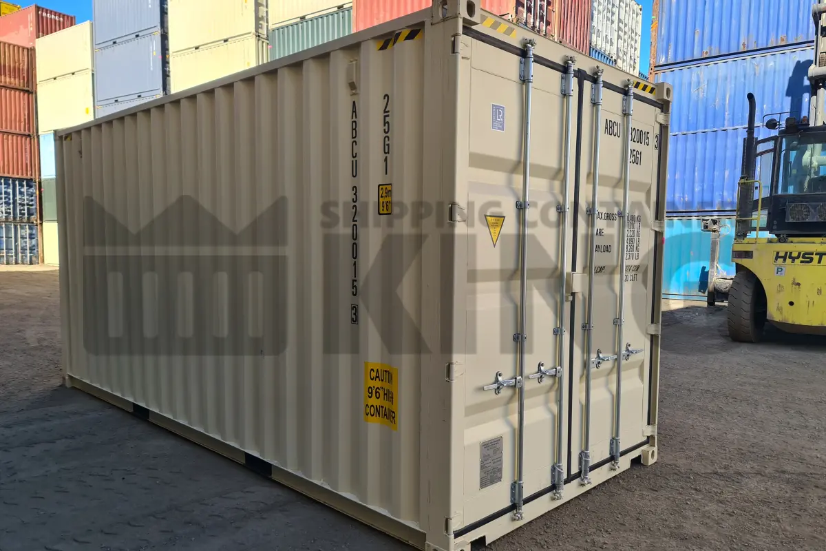 20' High Cube Shipping Container (With Tie Rails)