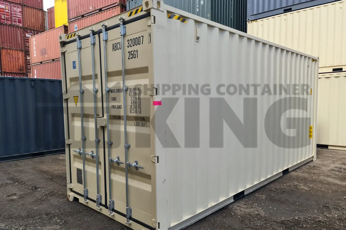 20' High Cube Shipping Container (With Tie Rails)