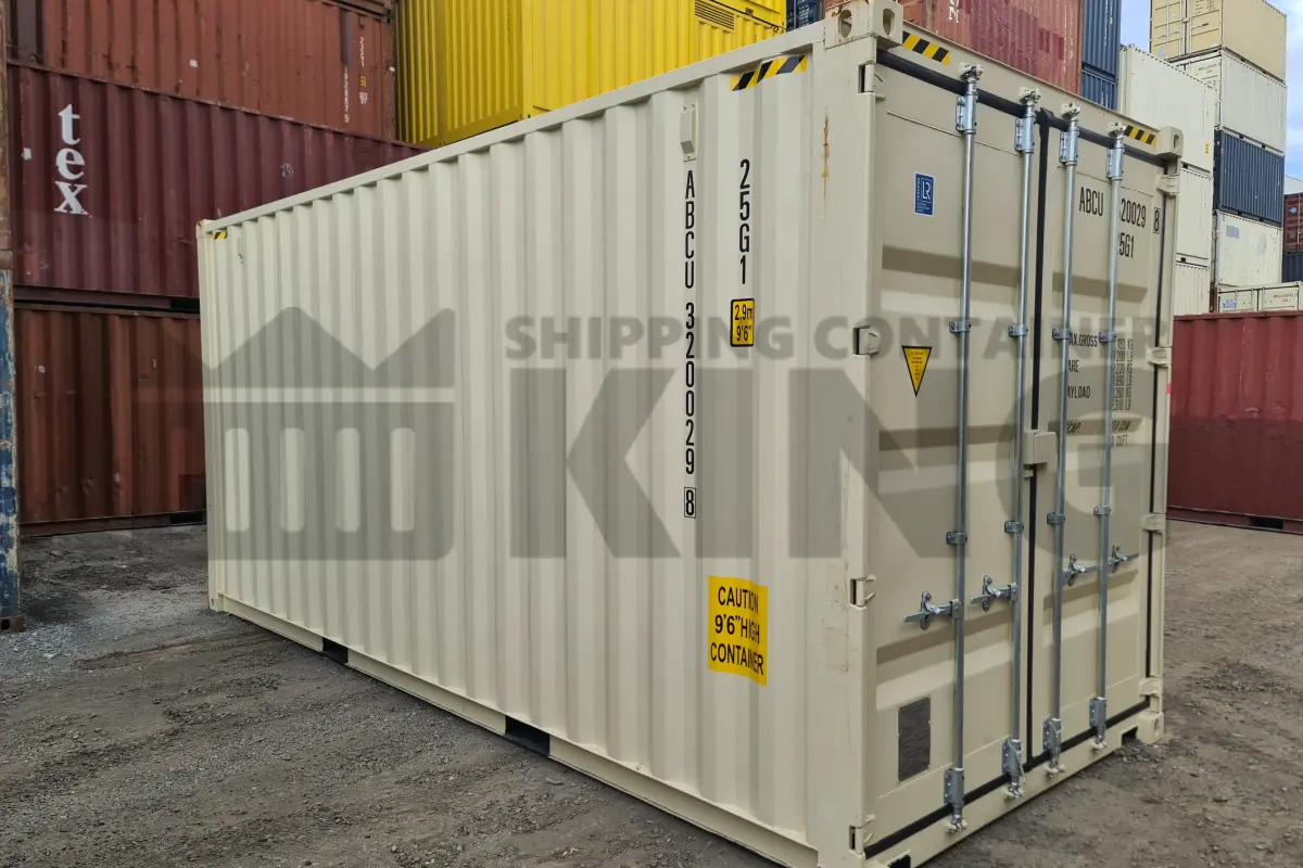 20' High Cube Shipping Container (With Tie Rails)