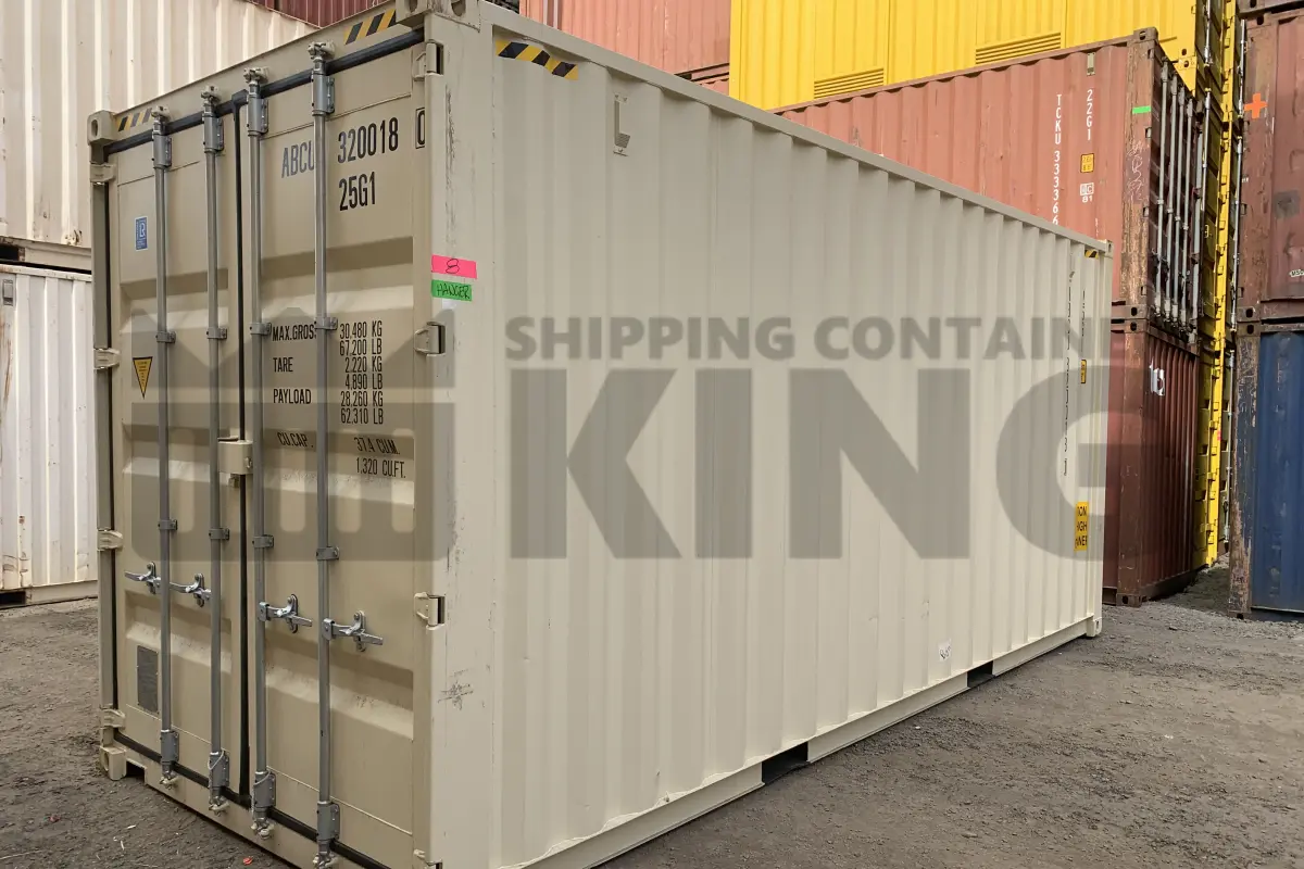 20' High Cube Shipping Container (With Tie Rails)