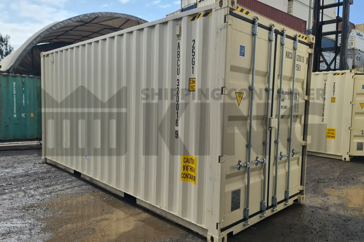 20' High Cube Shipping Container (With Tie Rails)