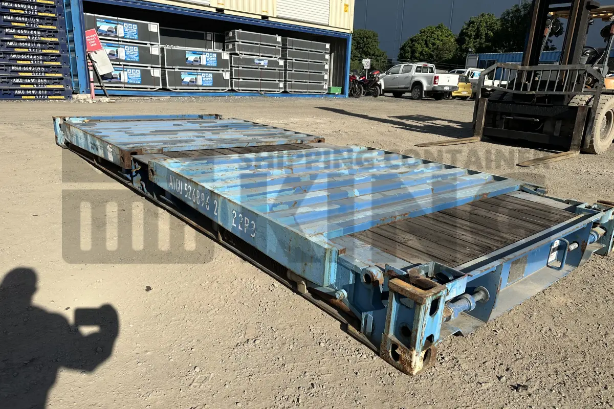 20' Flat Rack Shipping Container (With Collapsible Ends)