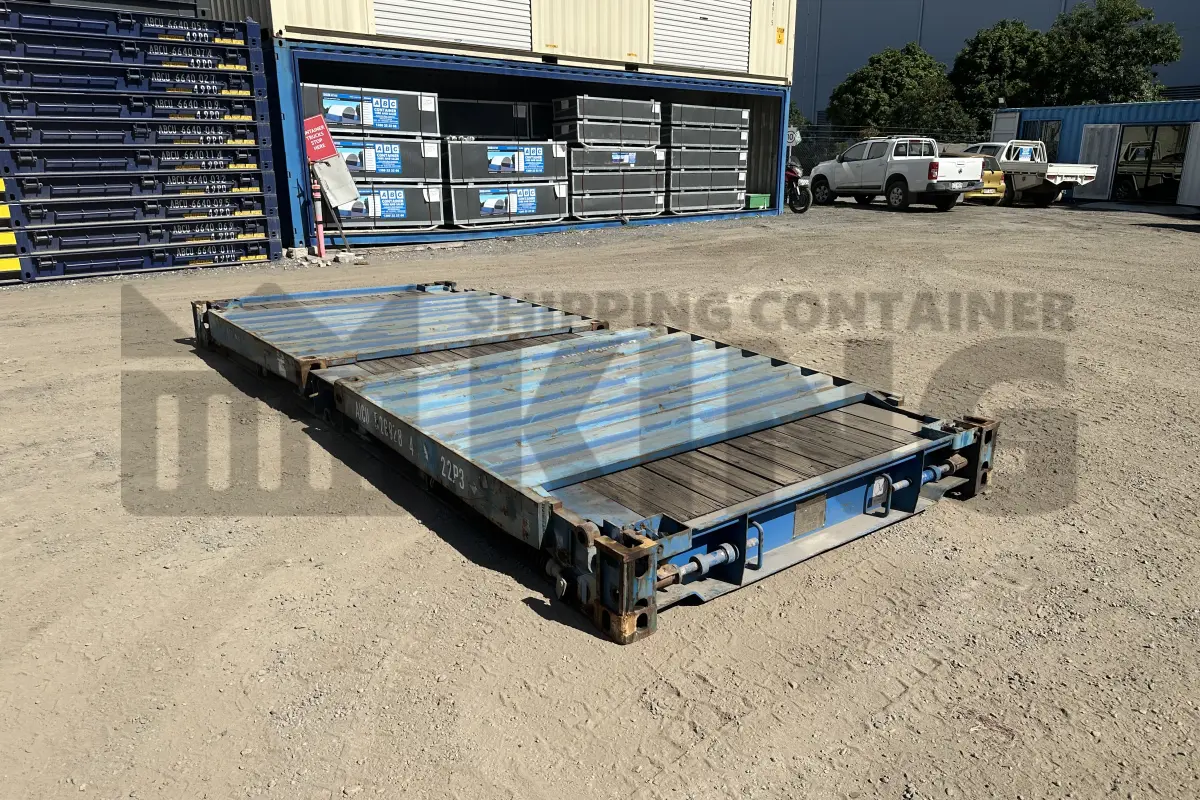 20' Flat Rack Shipping Container (With Collapsible Ends)