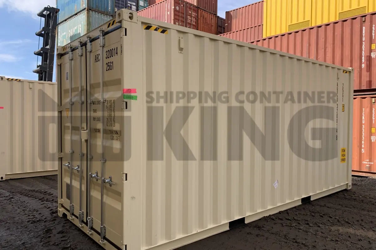 20' High Cube Shipping Container (With Tie Rails)