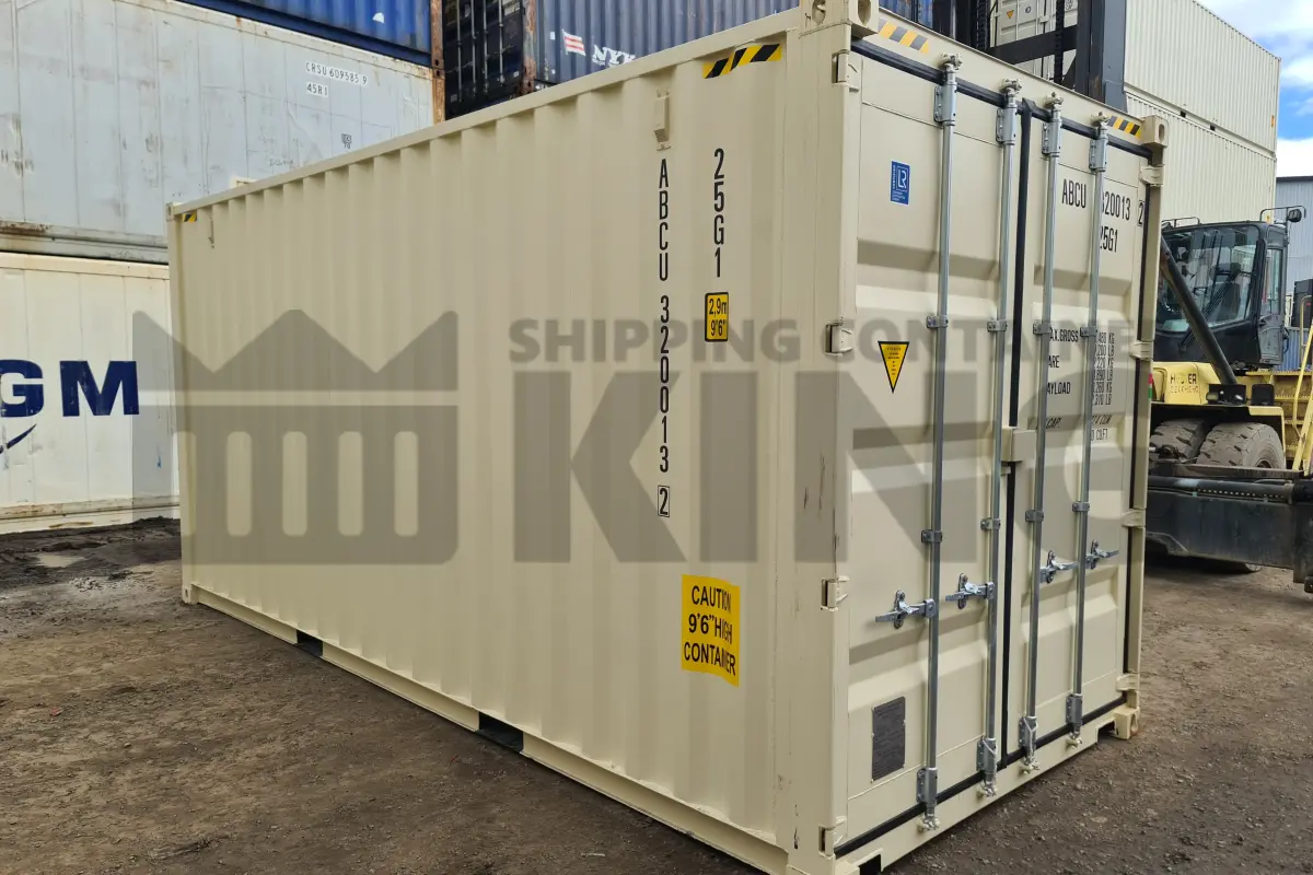 20' High Cube Shipping Container (With Tie Rails)