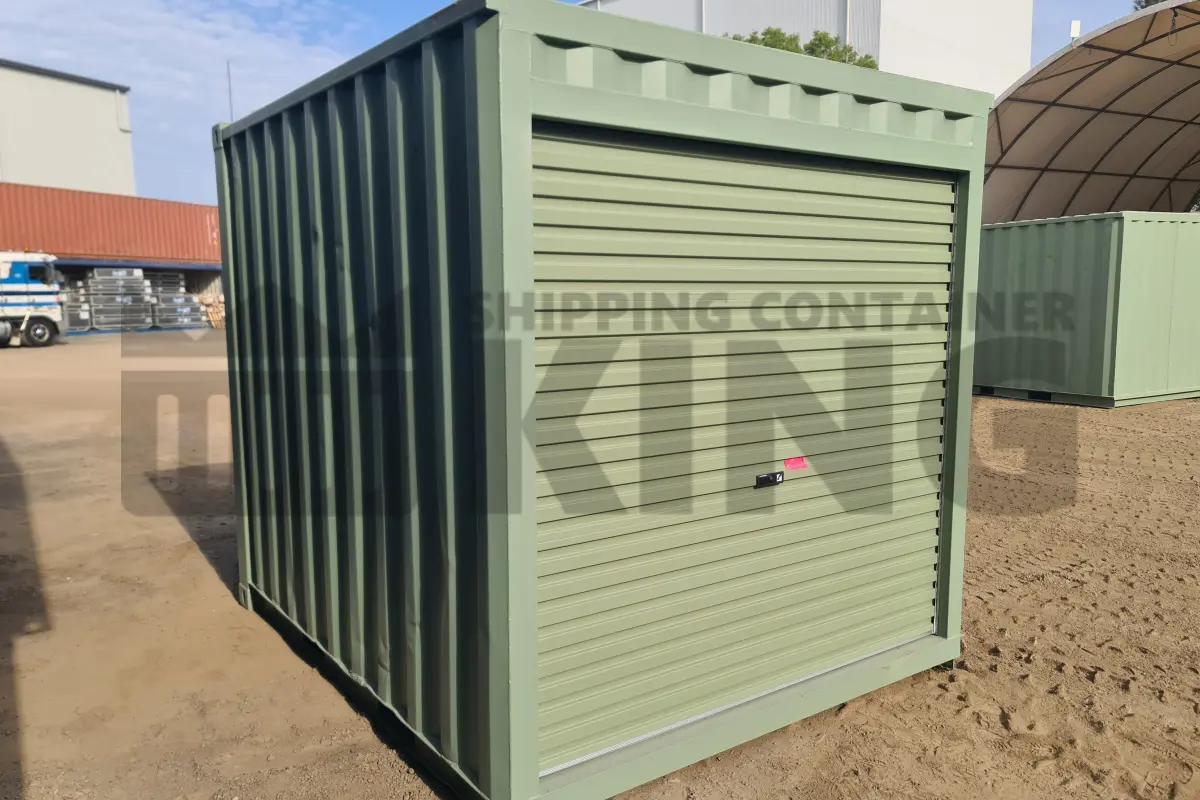 10' Standard Height Shipping Container (Roller Door, 2 Corner Posts, 2 Tine Pockets)