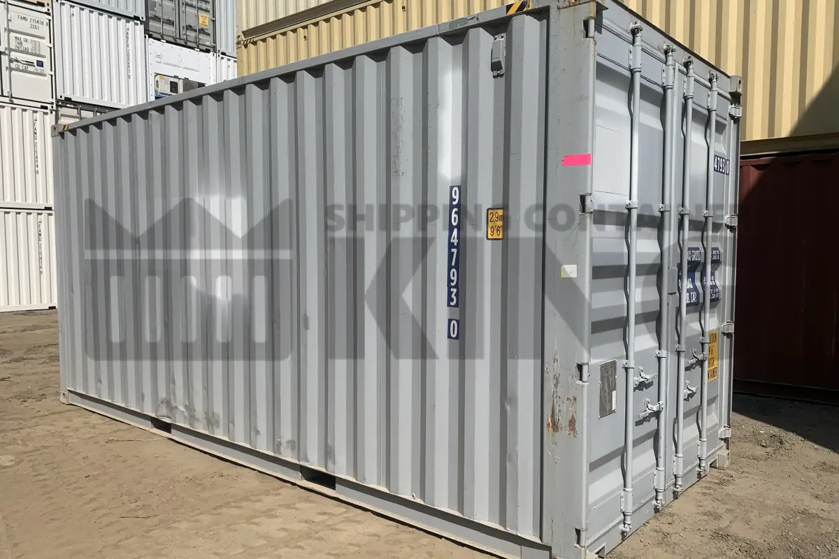 20' High Cube Shipping Container (With Tie Rails)