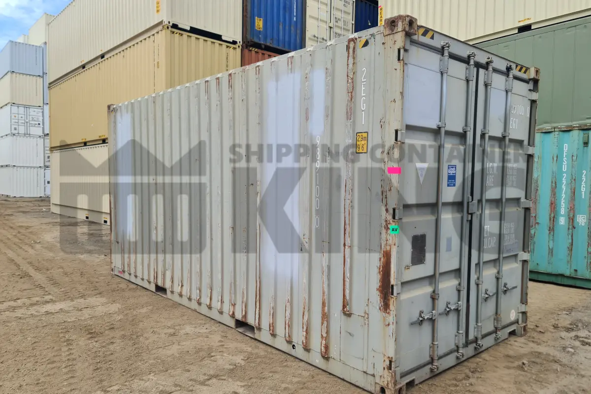 20' High Cube Shipping Container (With Tie Rails)