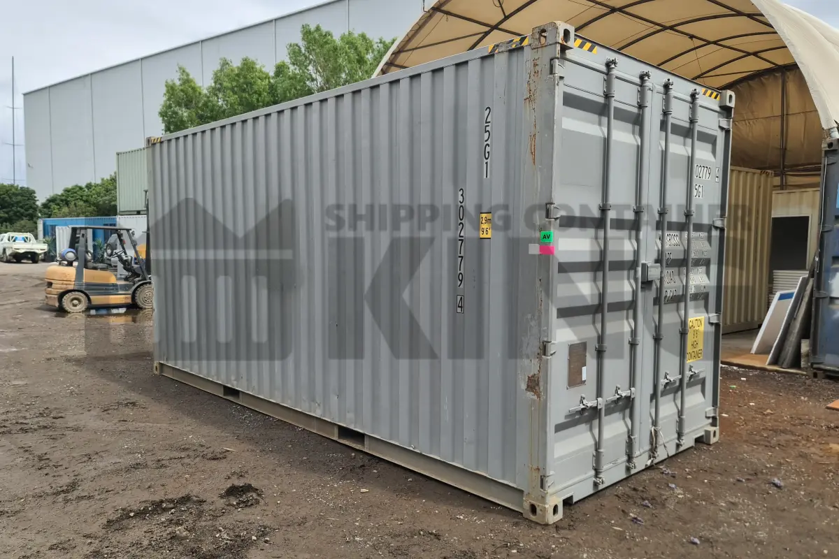 20' High Cube Bulker (2PW) tie rails, timber floor no roof hatches