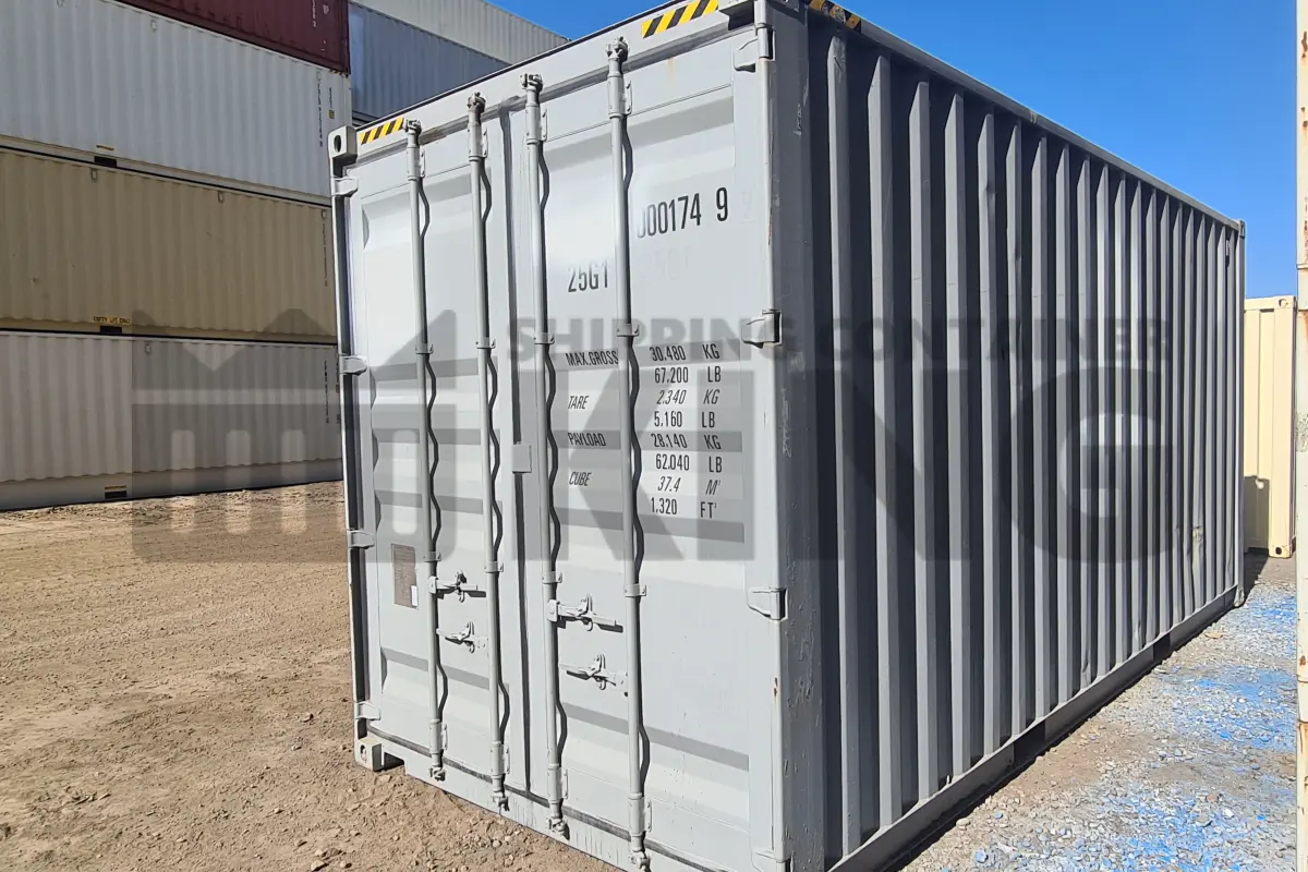 20' High Cube Shipping Container (With Tie Rails)