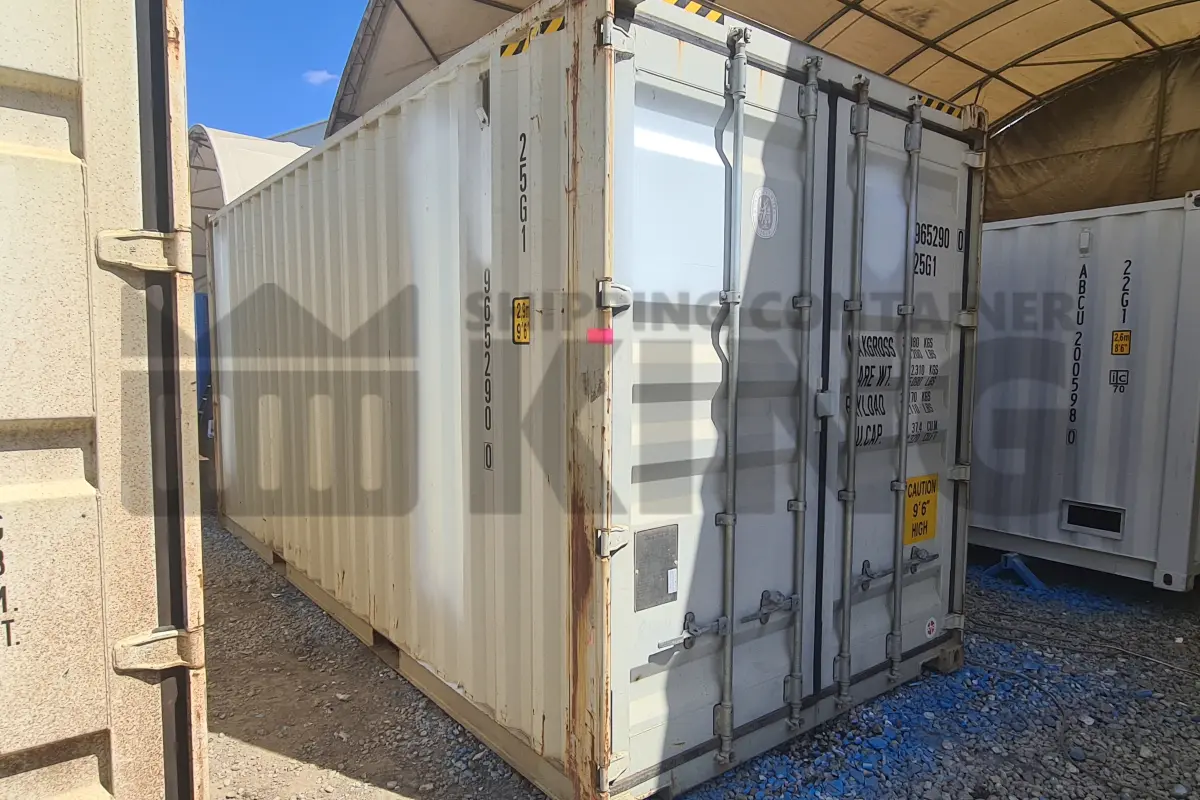 20' High Cube Shipping Container (With Tie Rails)