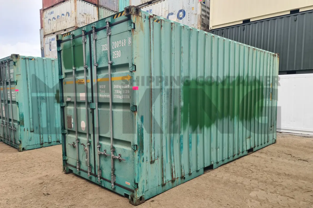 20' High Cube Bulker (2PW) Container Steel Floor no roof hatches